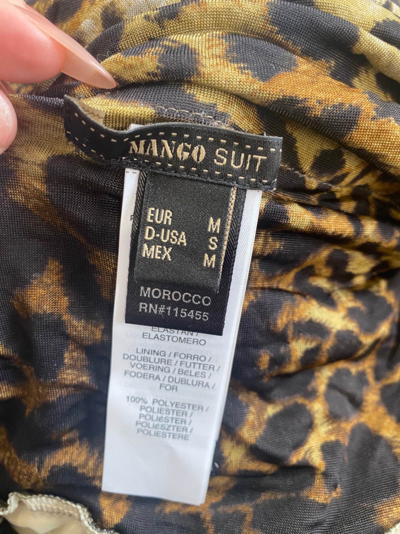 Fabulous Mango Suit Leopard Print Halter Mini Dress UK M GM143