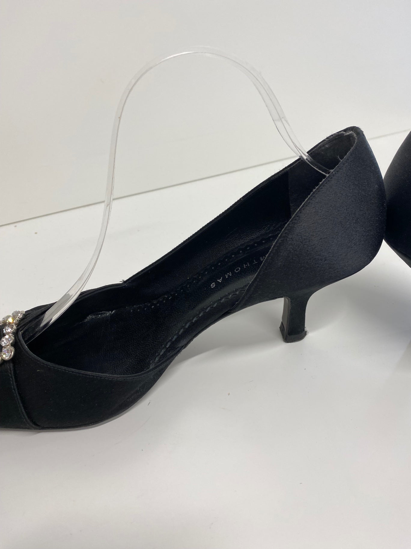 Fabulous Sam Thomas  Evening mid Kitten heels Uk7 Black Formal events GM143
