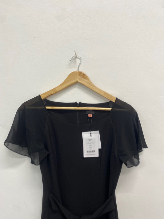 Fabulous Concert clothes Dress UK10 Black tie waist NH002