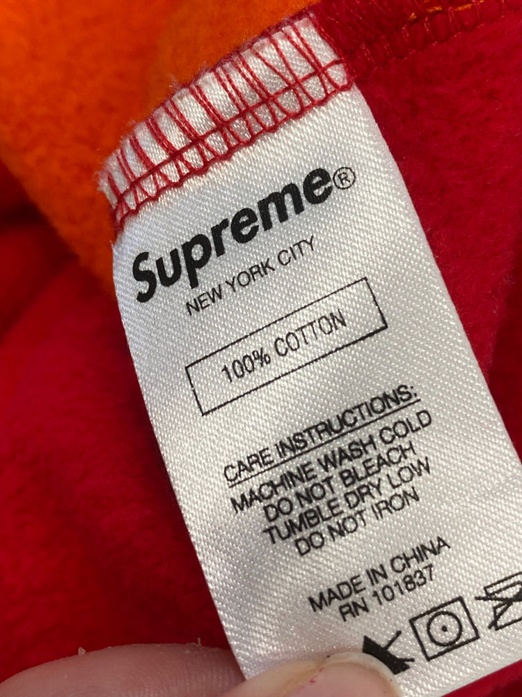 Classic Supreme Sweater UK L Orange colour block GM143