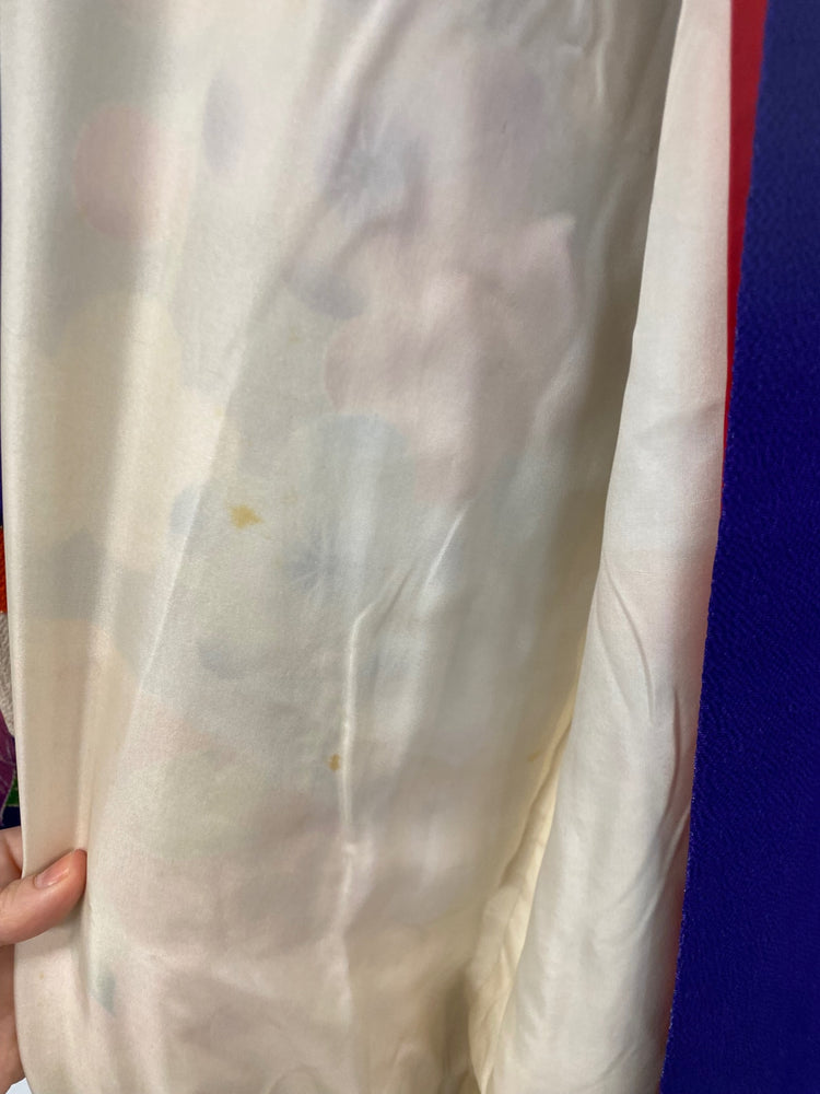 Fabulous Nakaya Traditional Floral Japanese Kimono UK M-L RG99