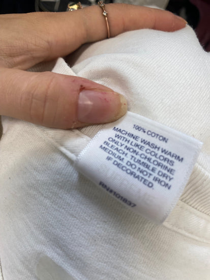 Classic Supreme T-Shirt UK M White chair street style pre shrunk GM143