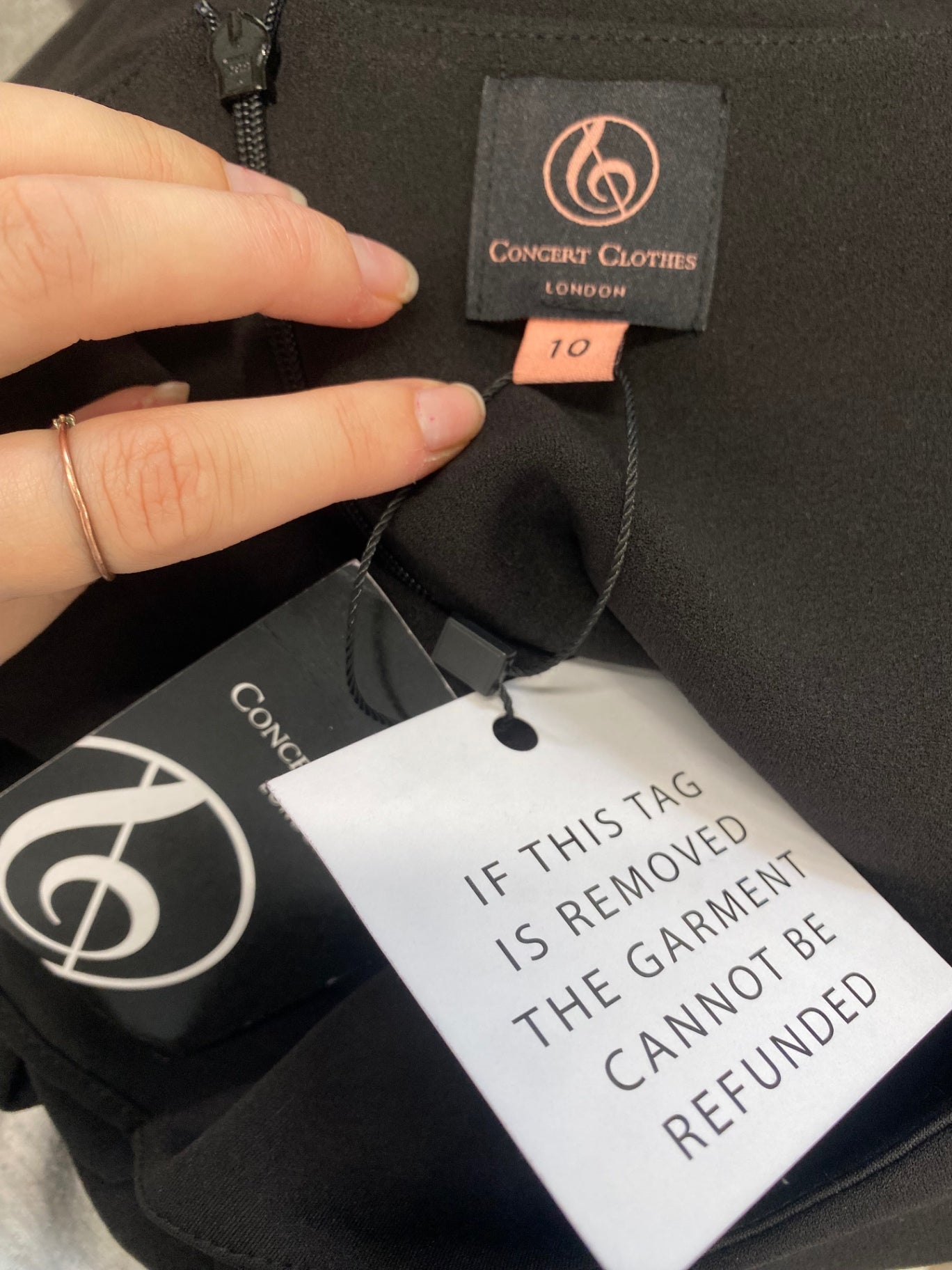 Fabulous Concert clothes Dress UK10 Black tie waist NH002