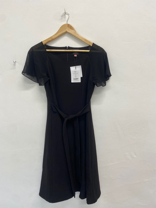 Fabulous Concert clothes Dress UK10 Black tie waist NH002