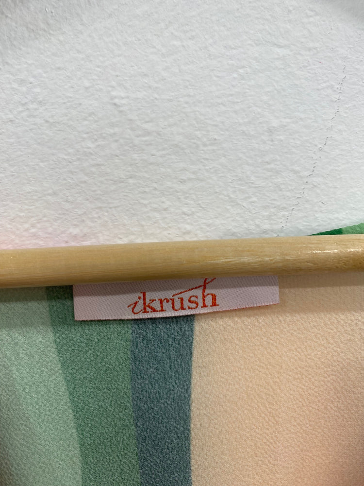 Fabulous Ikrush Colourful Waves High Low Maxi Dress UK L SM438