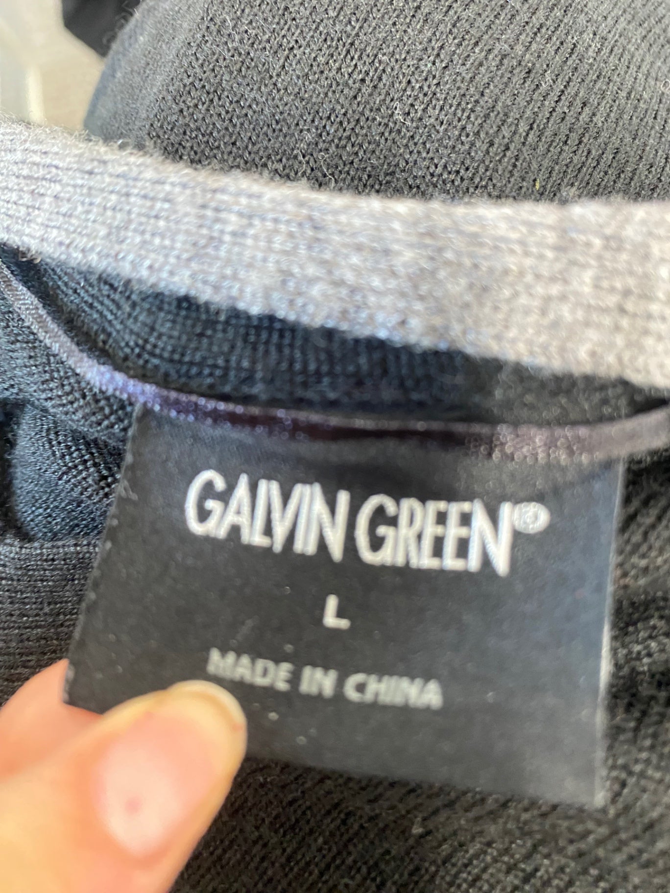 Classic GALVIN GREEN Sweater UK L Black craigilaw golf club GM143