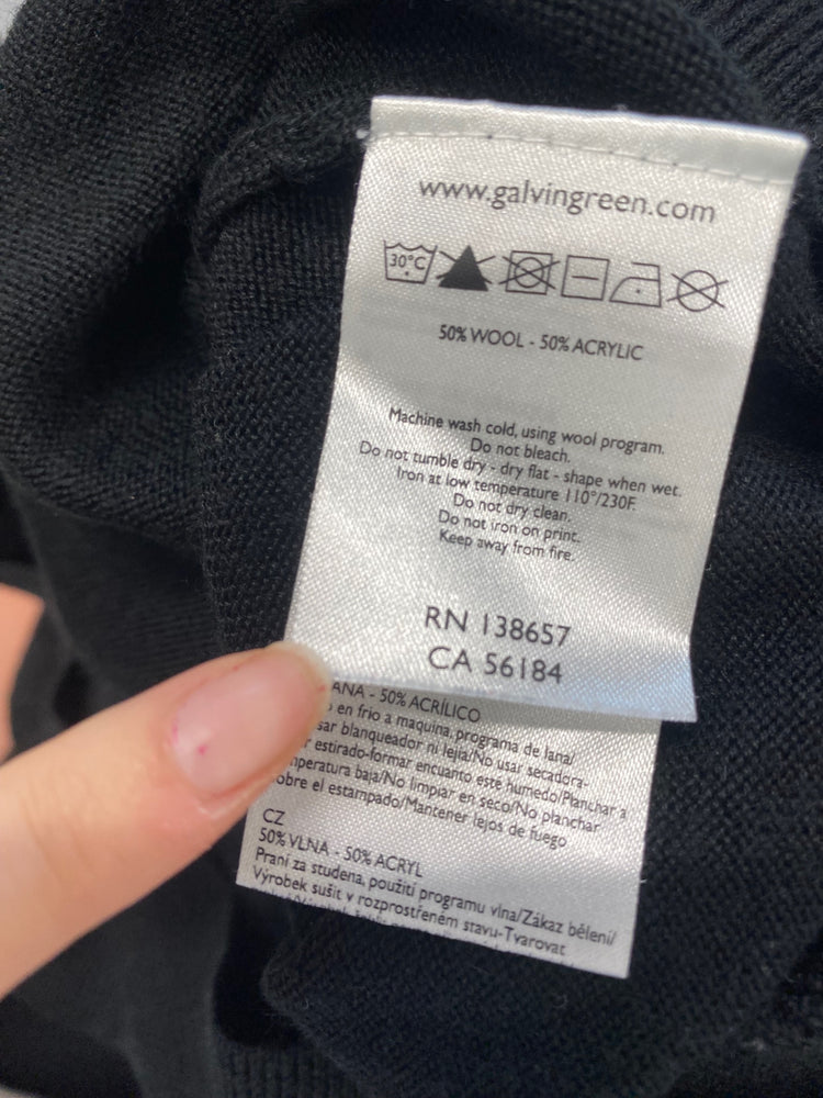 Classic GALVIN GREEN Sweater UK L Black craigilaw golf club GM143