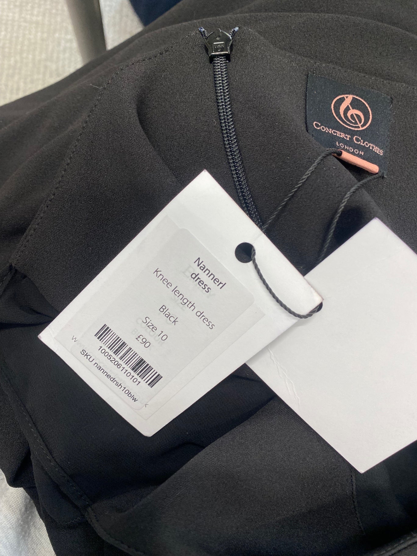 Fabulous Concert clothes Dress UK10 Black tie waist NH002