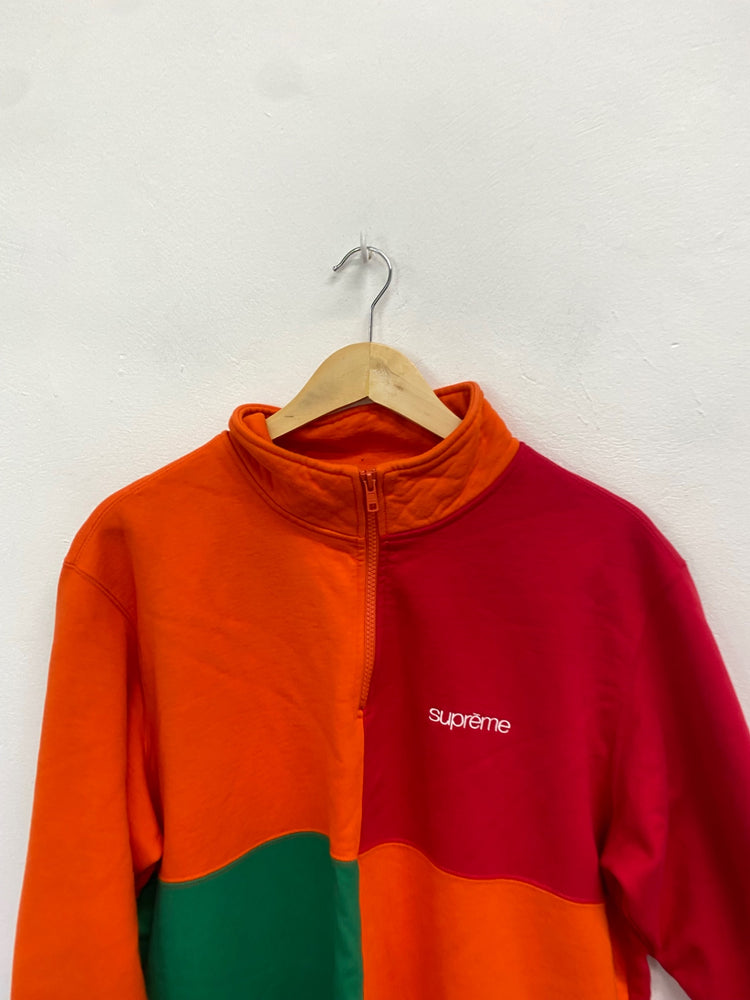 Classic Supreme Sweater UK L Orange colour block GM143