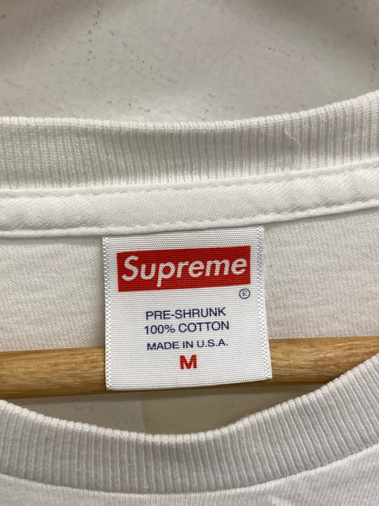 Classic Supreme T-Shirt UK M White chair street style pre shrunk GM143