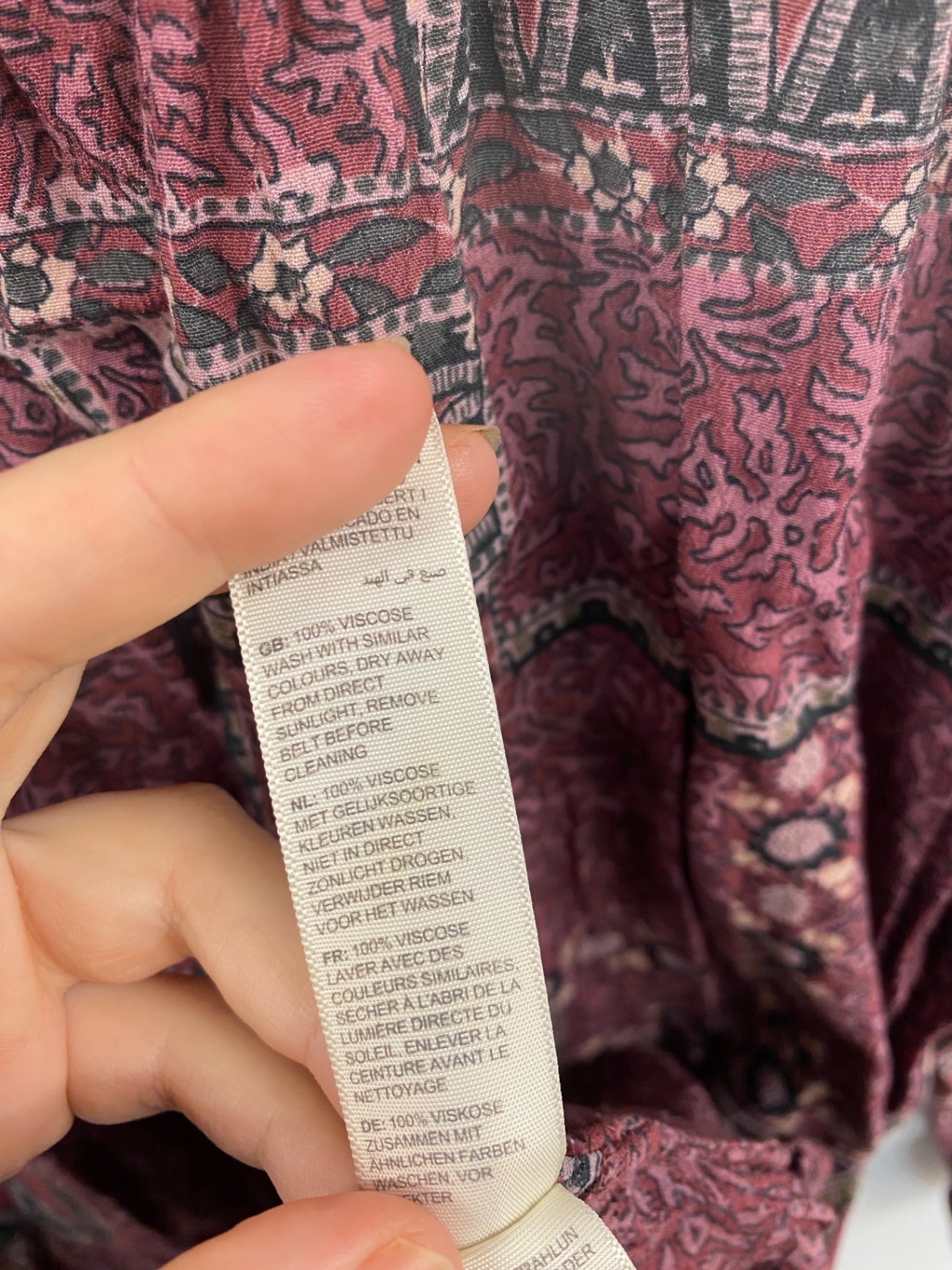 Fabulous Boho Chic FatFace Burgundy Mini Dress UK8 LG276