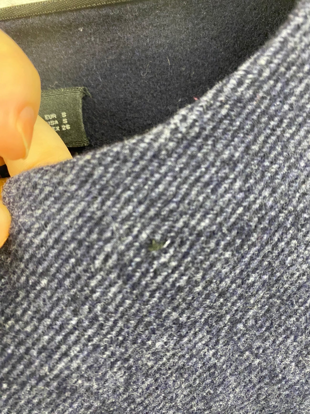 Fabulous Zara Wool Blend Navy Single Button Coat UK S LG276