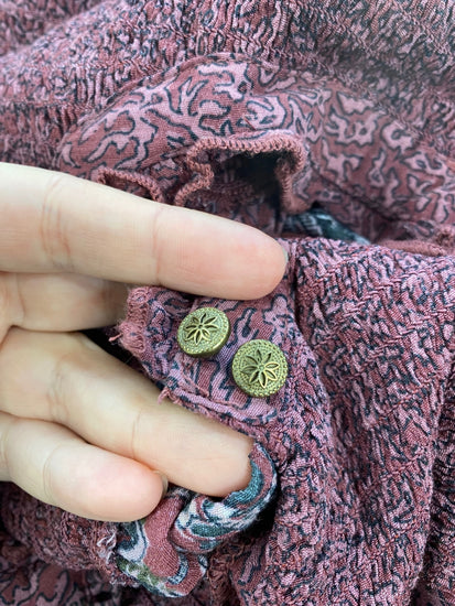 Fabulous Boho Chic FatFace Burgundy Mini Dress UK8 LG276