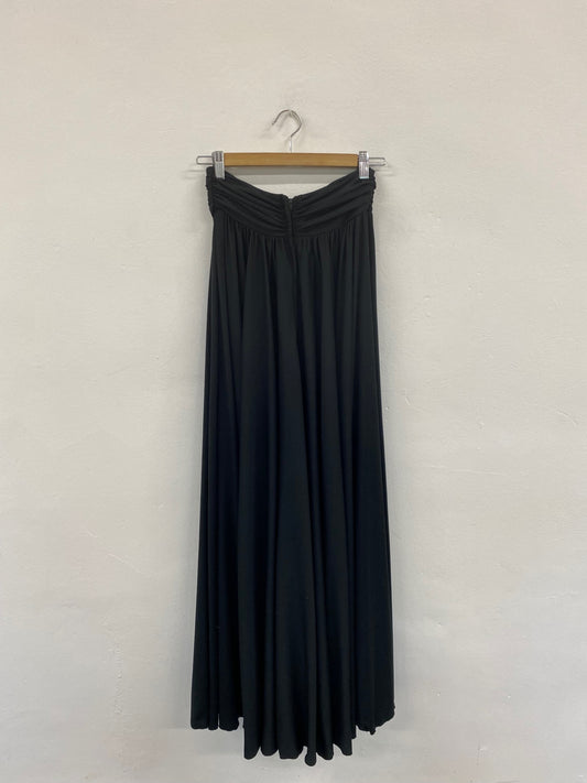 Fabulous After Six by Ronald Joyce Black Tie Front Maxi Skirt UK10 LG276