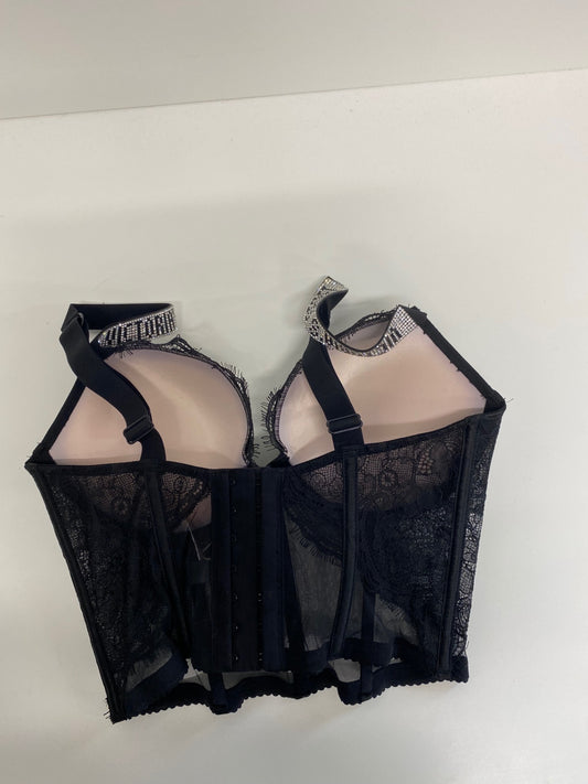 Fabulous Victoria’s Secret Shine Strap Padded Lace Corset 32D LG276