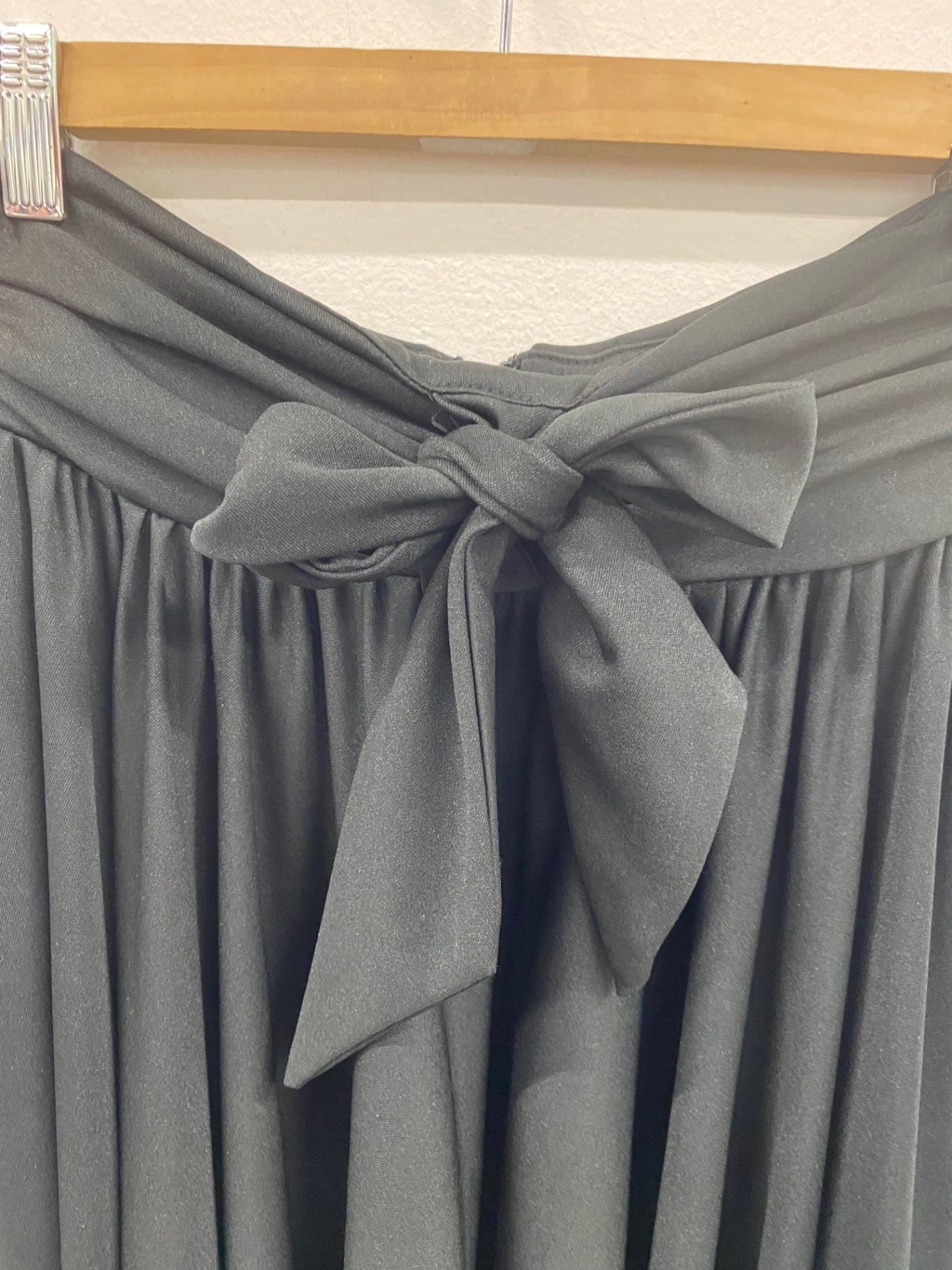 Fabulous After Six by Ronald Joyce Black Tie Front Maxi Skirt UK10 LG276