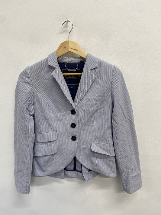 Fabulous Jack Wills Blazer Uk 8 Blue and White LG276