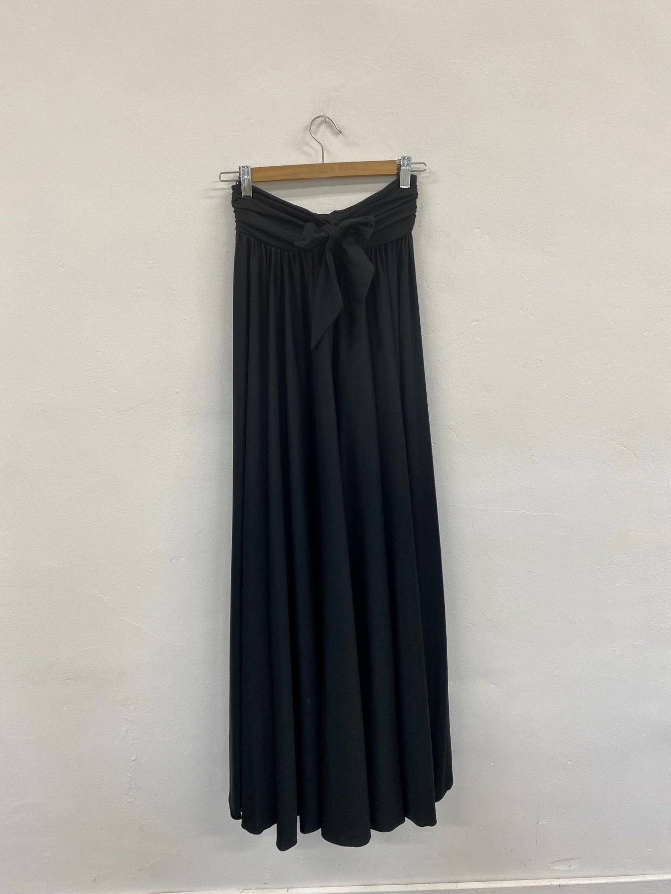Fabulous After Six by Ronald Joyce Black Tie Front Maxi Skirt UK10 LG276