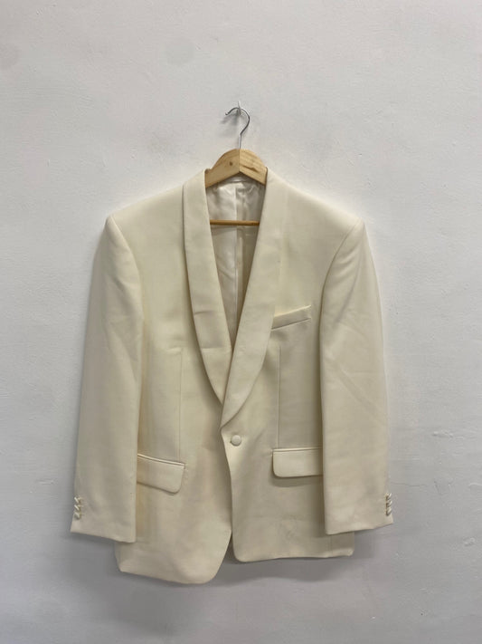 Classic men’s HR tailoring Blazer 40R Cream formal LG276