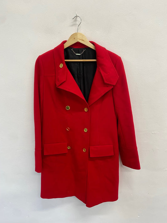 Fabulous Laura Ashley Peacoat UK 12 Red city vibe LG276