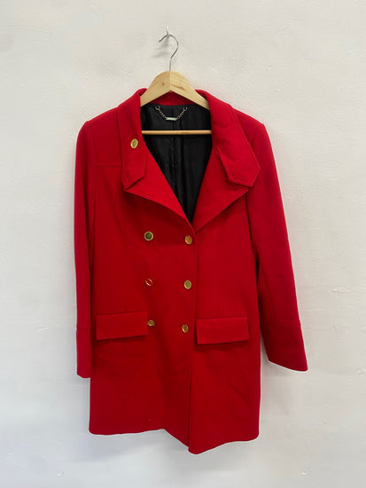Fabulous Laura Ashley Peacoat UK 12 Red city vibe LG276