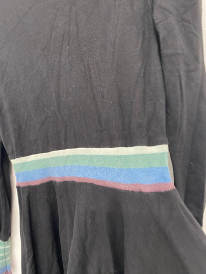 Fabulous Fever London Y2K vintage Dress UK10 Black Fit & flare Midi LB244