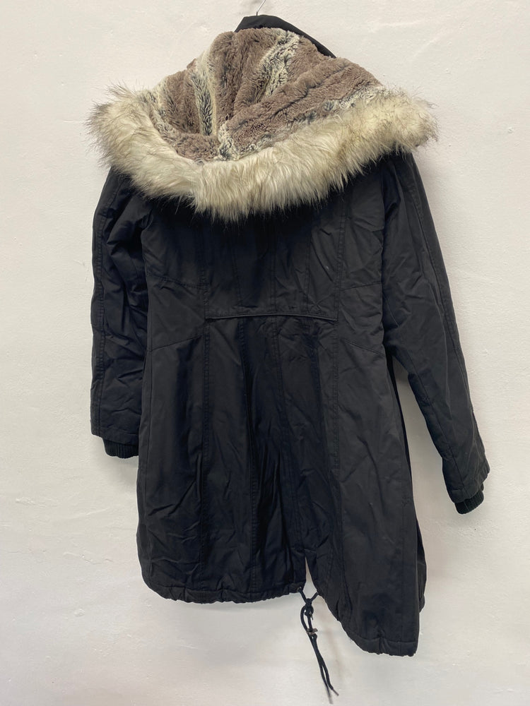 Fabulous Madison Expedition Heritage black Parka  Jacket UK S Hooded LB244