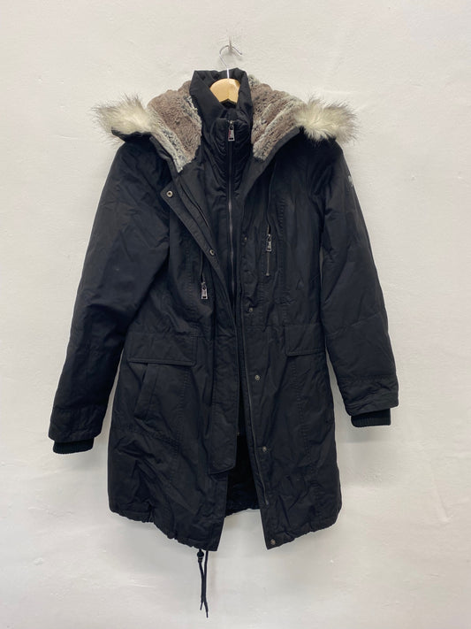 Fabulous Madison Expedition Heritage black Parka Jacket UK S Hooded LB244