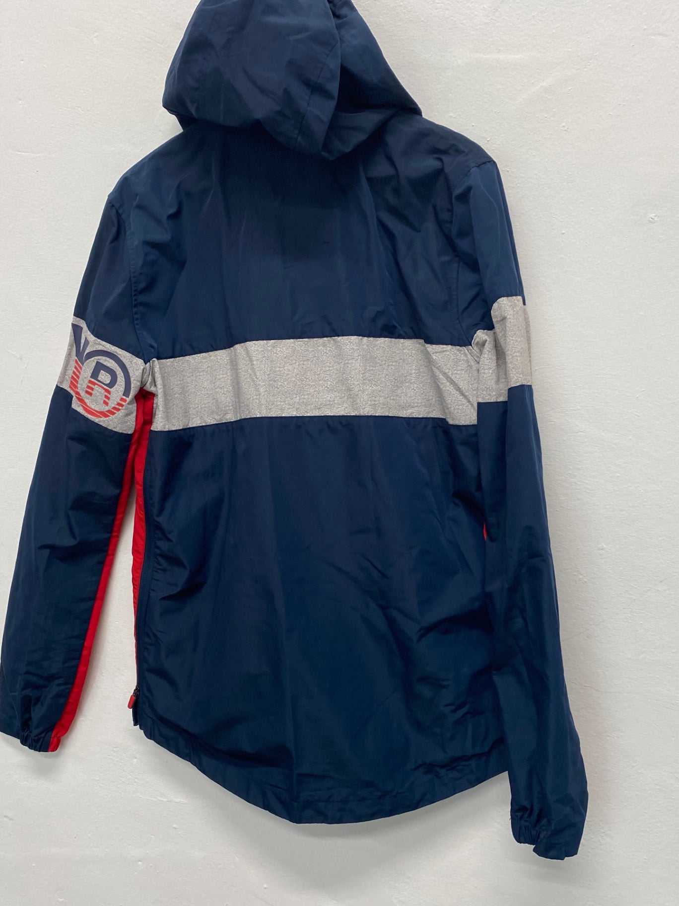 Fabulous Retro inspired Superdry Windbreaker UKS Navy & Red Striped LB244