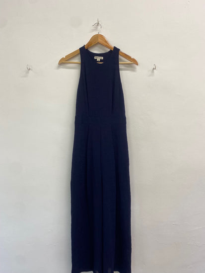 Fabulous Whistles Jumpsuit UK 8 Navy blue halter neck AS001