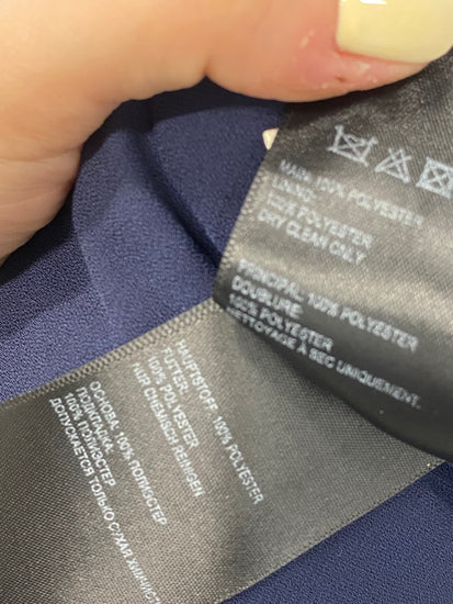 Fabulous Whistles Jumpsuit UK 8 Navy blue halter neck AS001