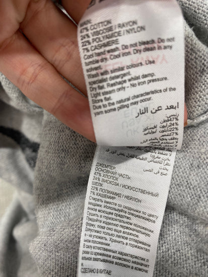 Fabulous Mint Velvet Jumper UK XL Grey star HD440