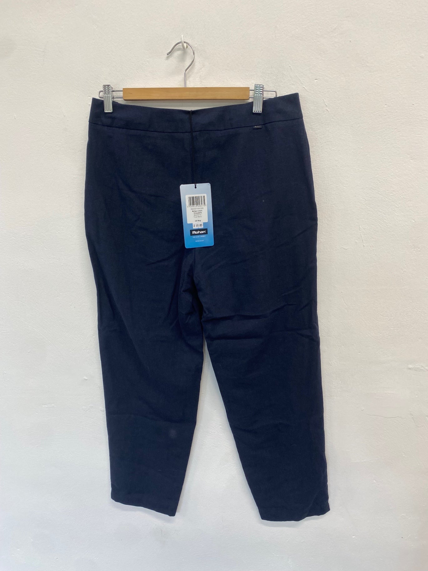 Fabulous Rohan trousers linen Uk 10 Navy cropped SO001