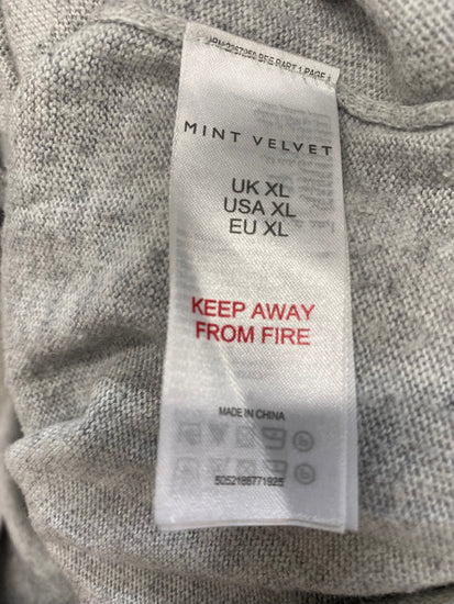 Fabulous Mint Velvet Jumper UK XL Grey star HD440