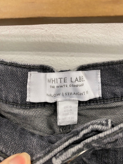 Fabulous The White Company Marlow Grey Straight Cut Jeans UK8 SO001