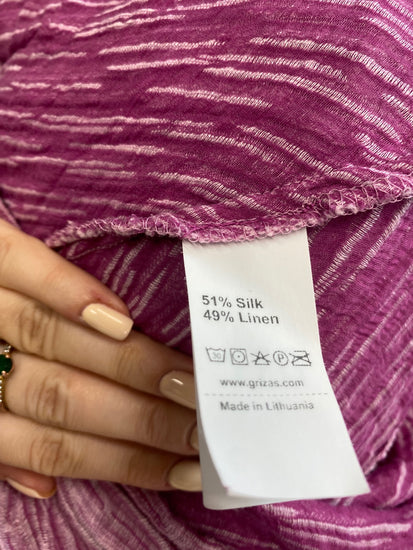 Fabulous Grizas Dress UK L Pink crinkle textured midaxi dress SO001