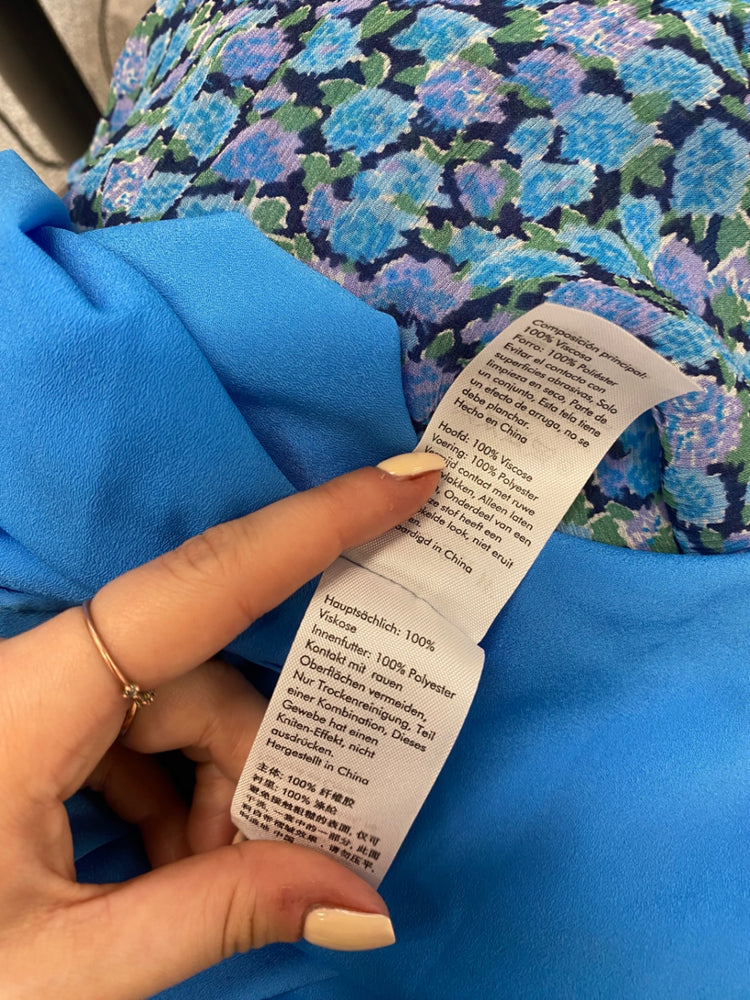 Fabulous Jigsaw Dress UK 14 Blue Floral summer SO001