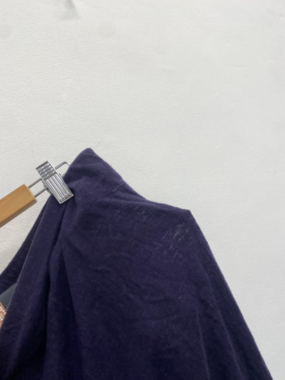 Fabulous Eileen fisher Crop Trousers UK S p Purple linen SO001