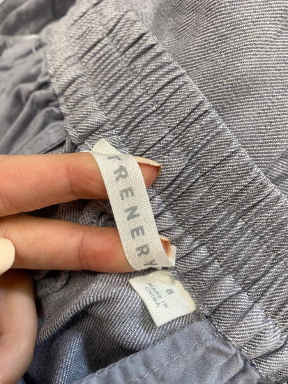 Fabulous Trenery Trousers Uk 8 Grey relaxed SO001