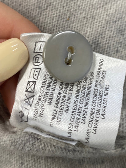 Fabulous GANT Cardigan UK L Grey longline wool blend HD440