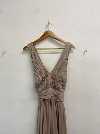 Fabulous Kelsey rose Dress UK 16 Champagne shimmer bridesmaid CM439