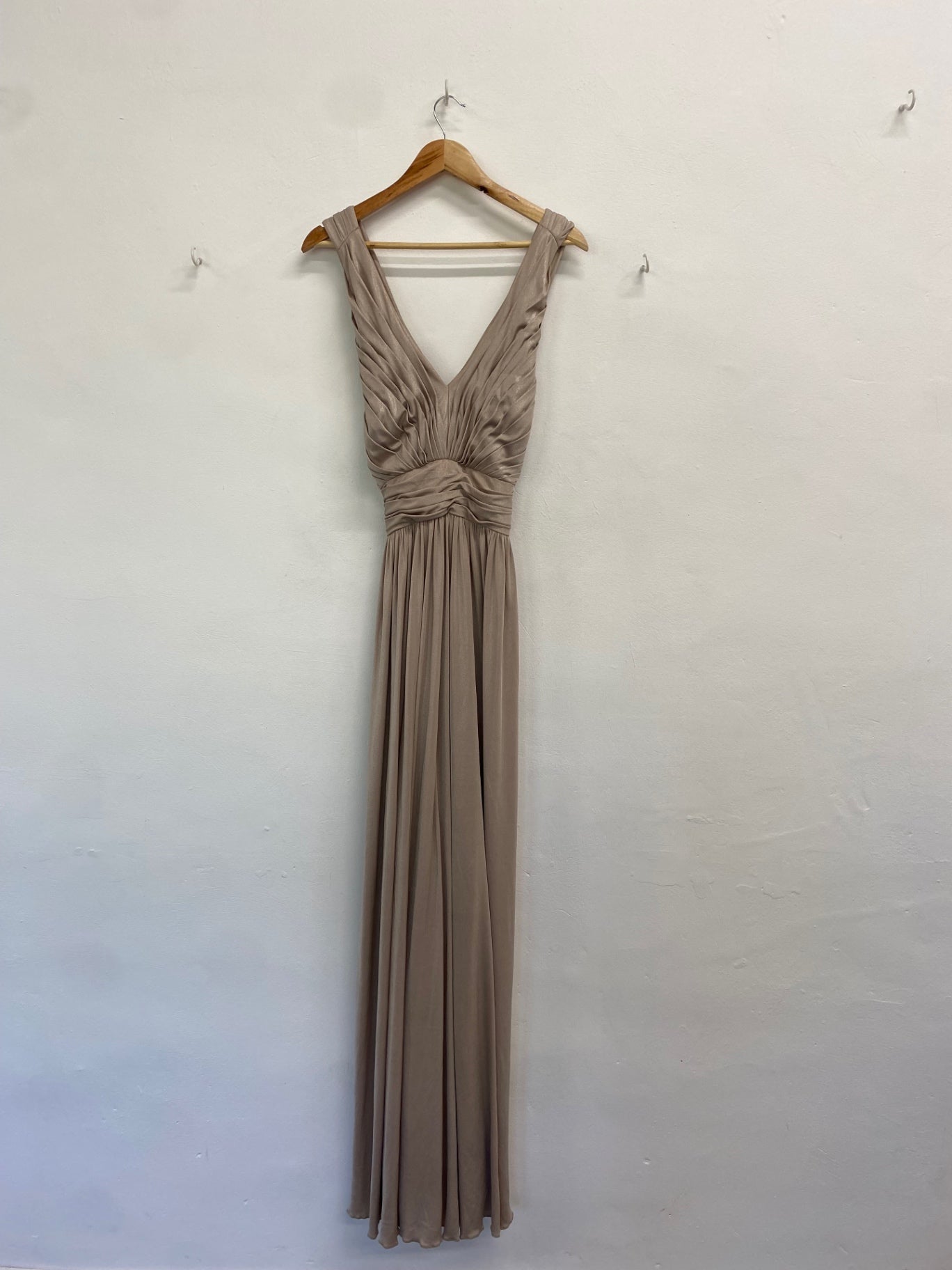 Fabulous Kelsey rose Dress UK 16 Champagne shimmer bridesmaid CM439