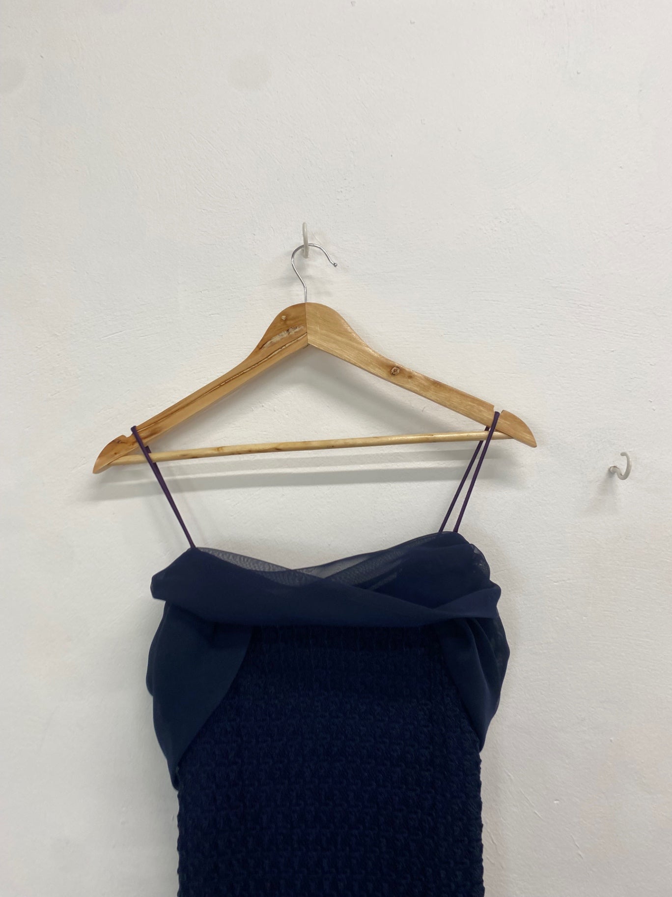 Fabulous Betsy & adam Dress UK 14 Navy blue maxi evening TM395