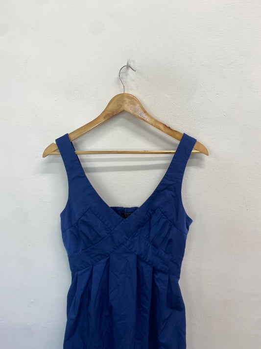 Fabulous All saints Spitalfields Temptress Dress UK 12 Blue CD434