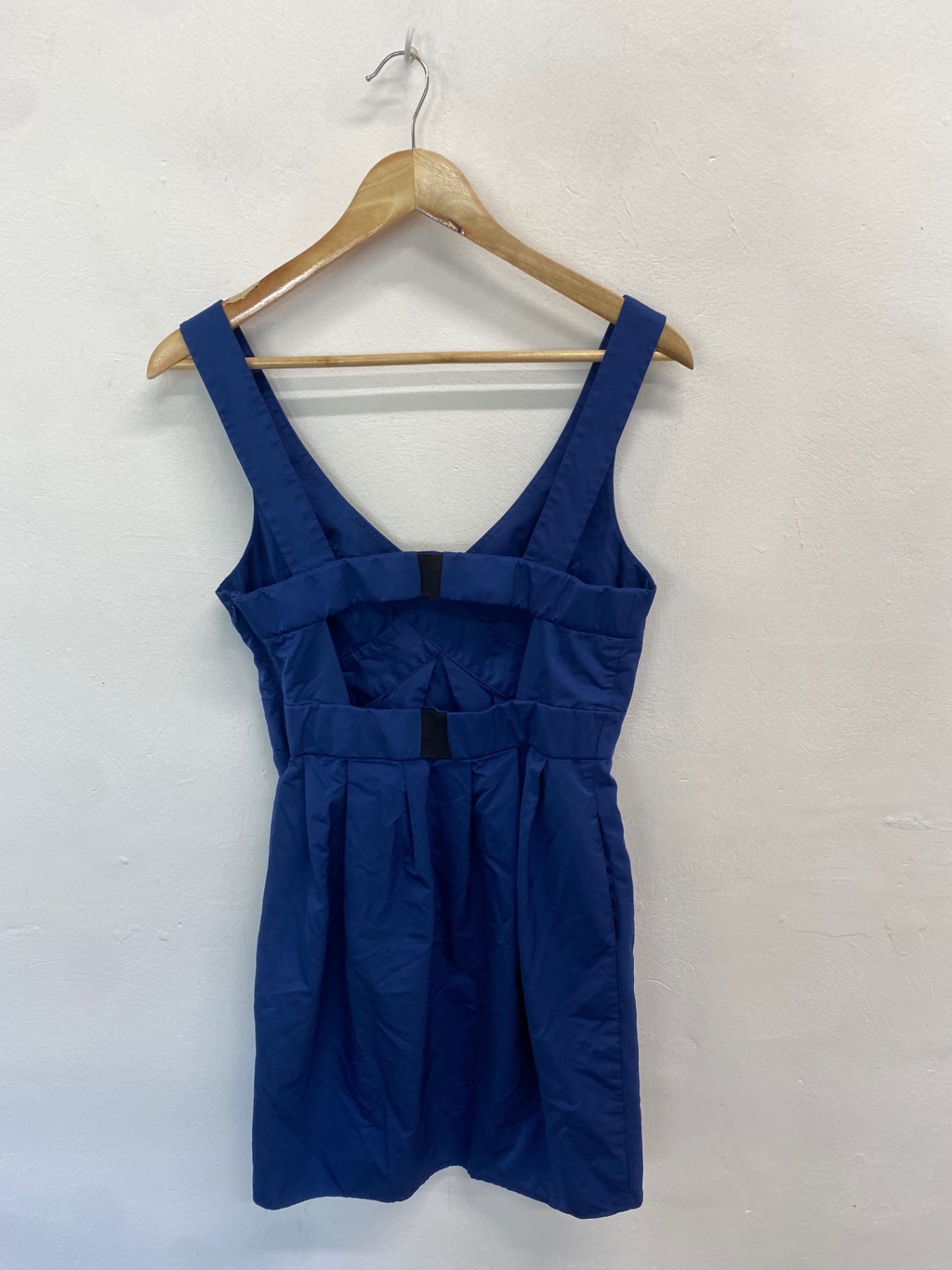 Fabulous All saints Spitalfields Temptress Dress UK 12 Blue CD434