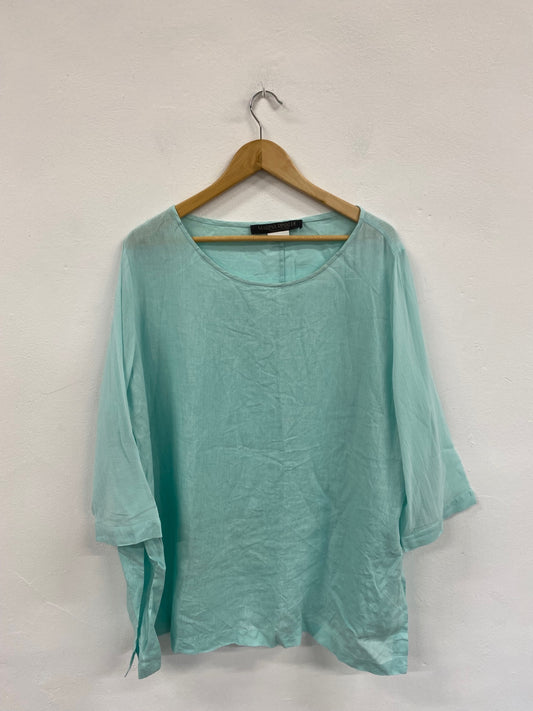 Fabulous Marina Rinaldi Turquoise Boho Tunic One Size NR001
