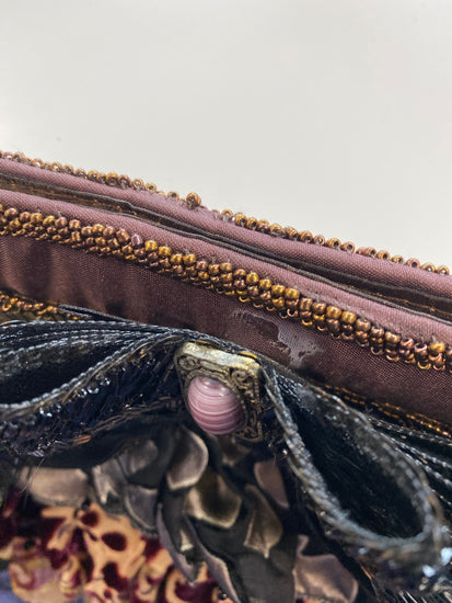 Fabulous Mary Frances Embellished Feather Accent Y2K Vibes Handbag Small NR001