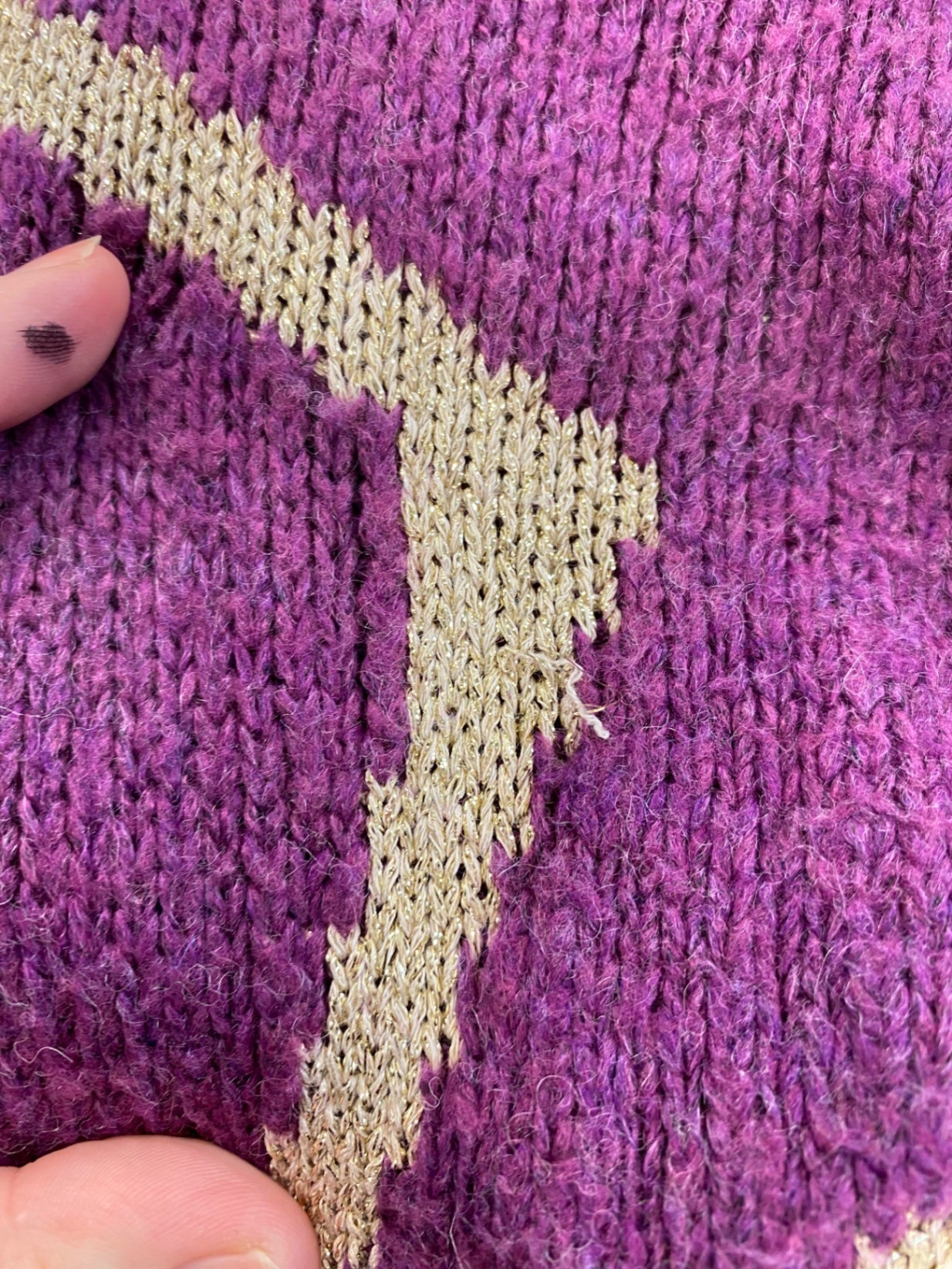 Fabulous Made in Italy Purple Starry Jumper One Size NR001