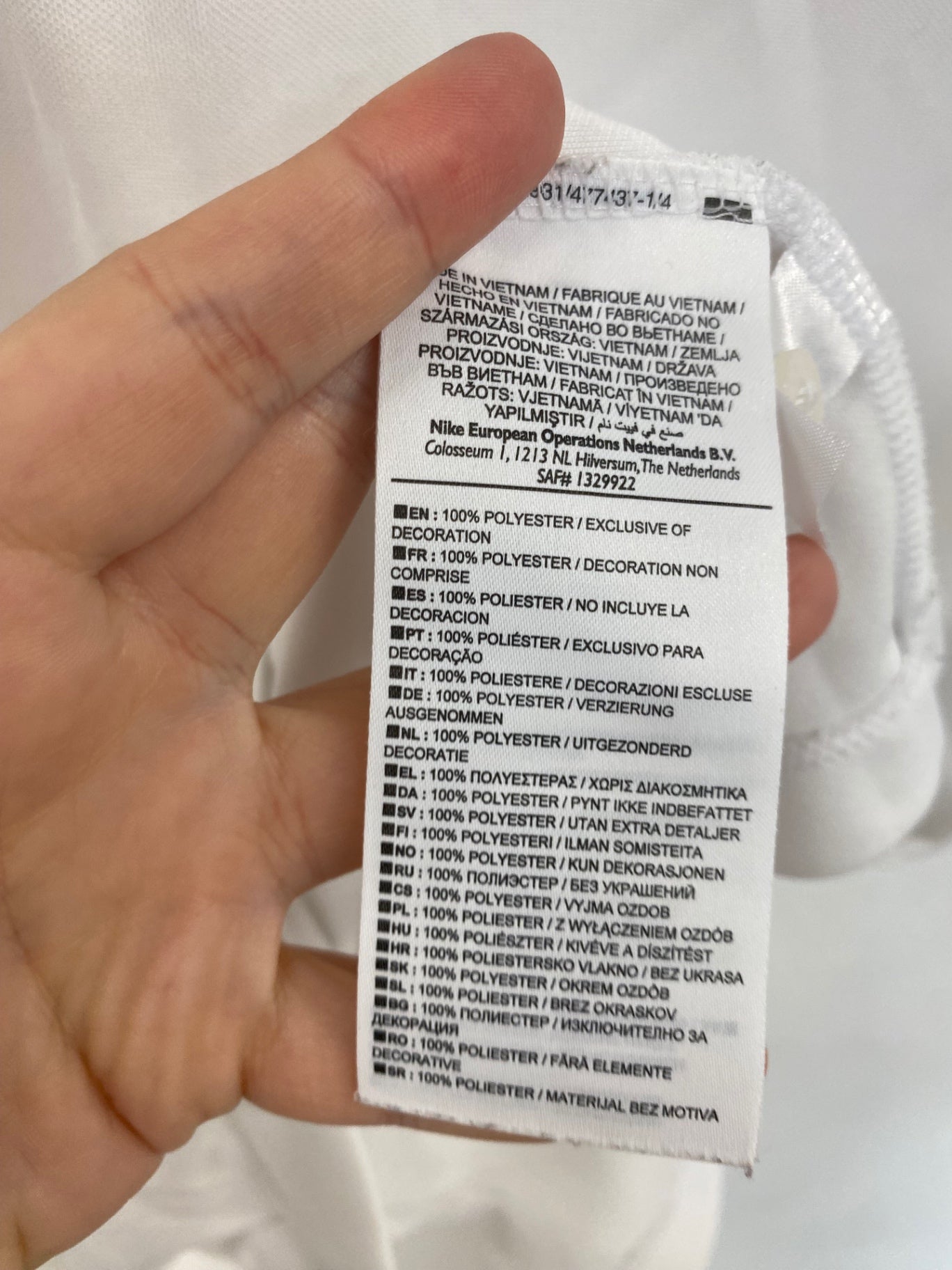 Fabulous NikeGolf White Golfing Polo Shirt UK M LO442