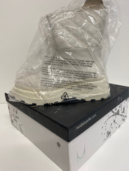 Fabulous Moda In Pelle peretti Porvair cream Boots UK6 Cream new AB024